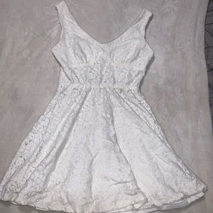 White lace dress